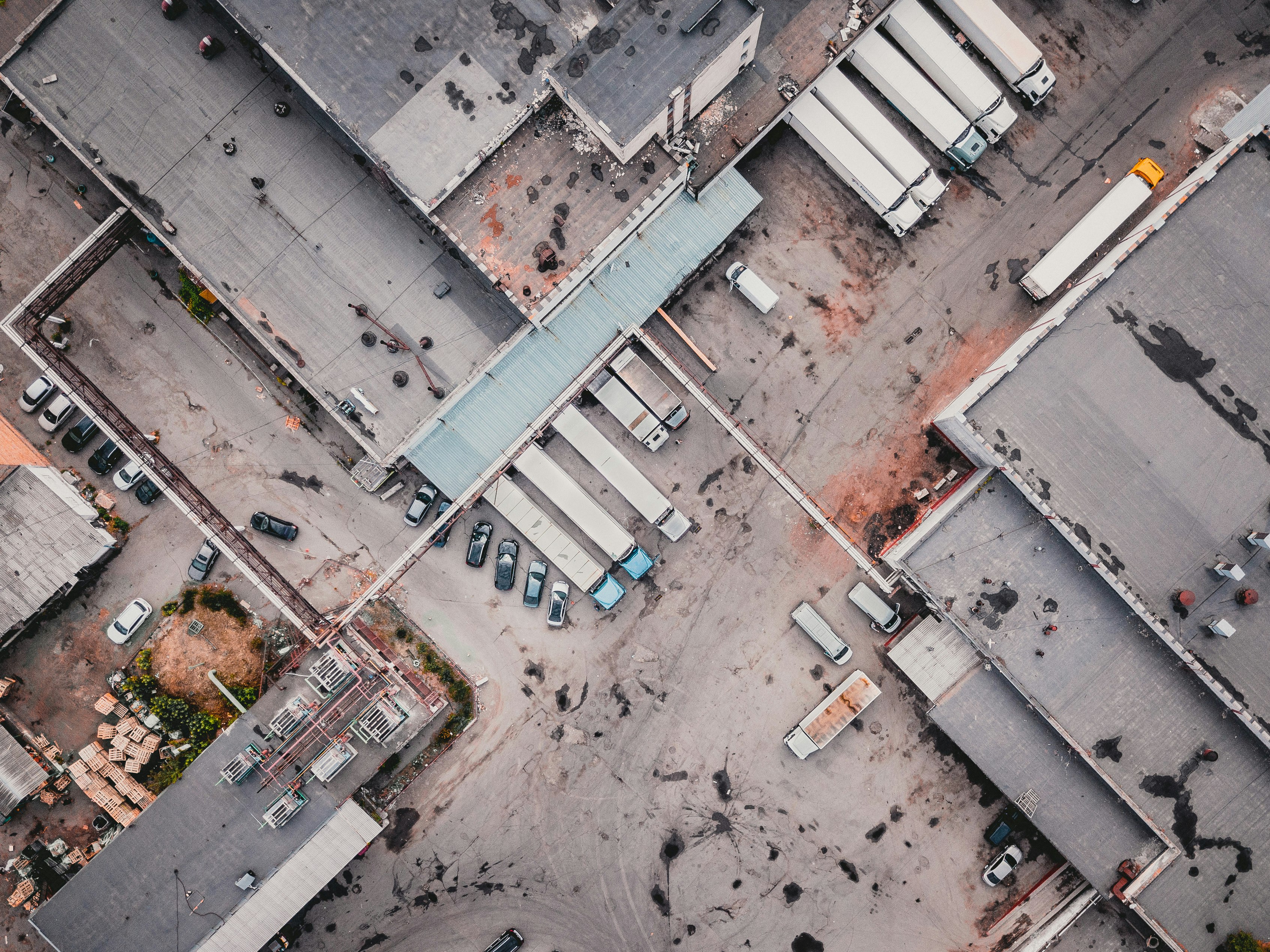 aerial photography of community